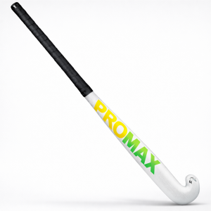 stick PRO-MAX blanc stick hockey blanc PRO-MAX PRO-MAX blanc logo verd i groc